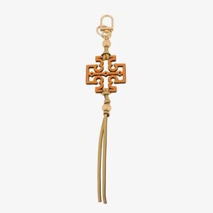 Tory Burch Kira Leather Tassel Key Ring